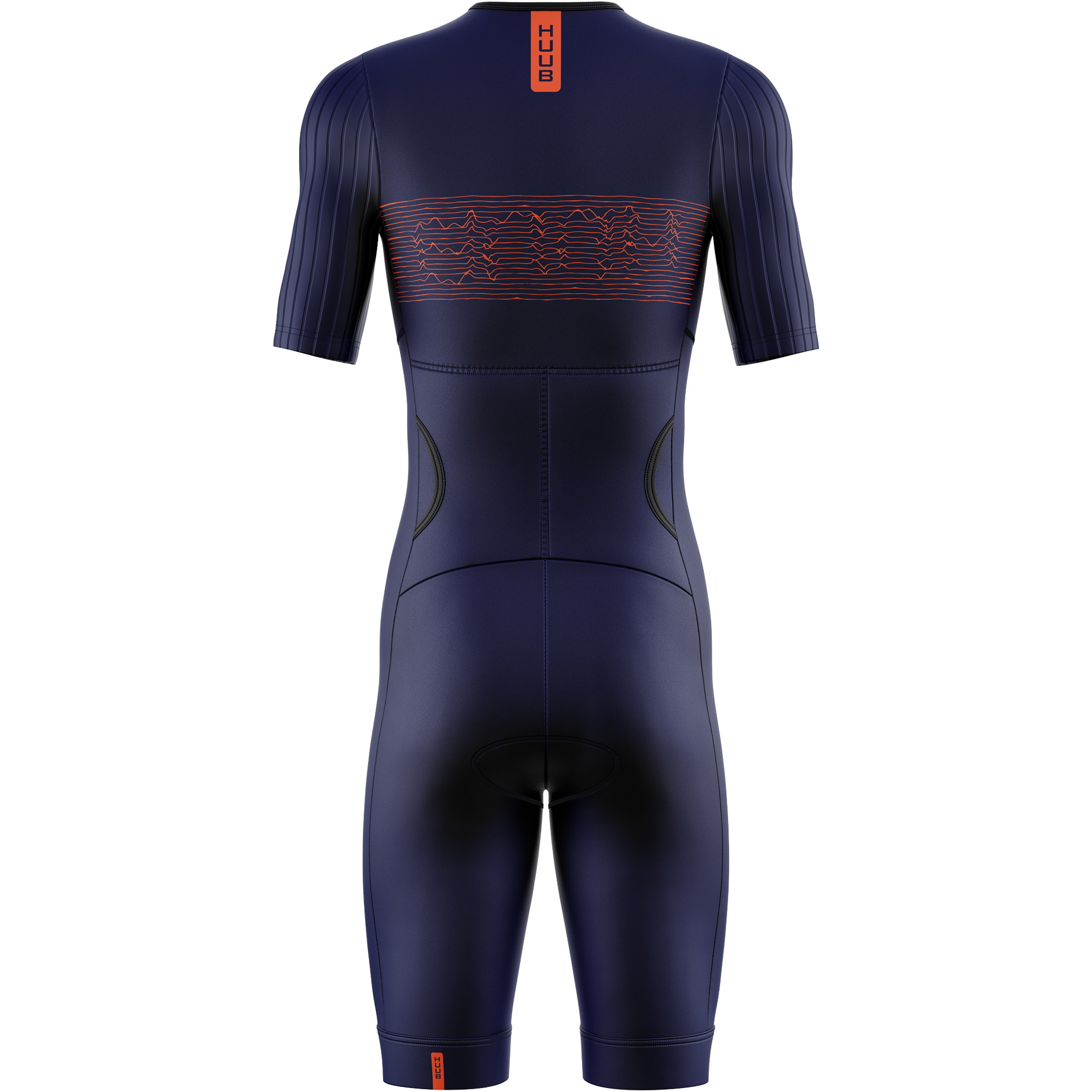2026 HUUB Männer Contour Tri Suit CONTSNO - Navy / Orange